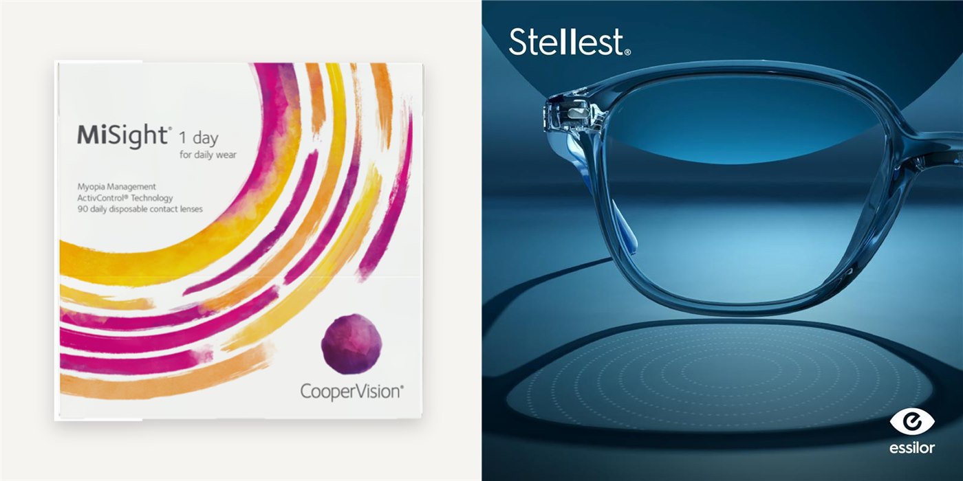 Stellest lenses and MiSight contacts for myopia management